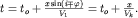 $t = {t}_{o} + \frac{x\sin (i \mp \varphi )}{{V}_{1} }= {t}_{o} + \frac{x}{{V}_{k} } .$