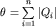 $\theta = \sum\limits_{i=1}^n |Q_i|$